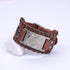 Bracelet Loup Cuir Marron